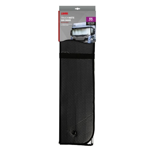 Lampa – Ηλιοπροστασία Εσωτερική Παρμπρίζ Truck Deluxe Series XXL (Μαύρη/Ματ 90 x 240 cm), Κορυφαία Θερμική Ασπίδα Προστασίας για το Ταμπλό και την Καμπίνα Φορτηγού - 1 Τεμ. (L.6682.6)