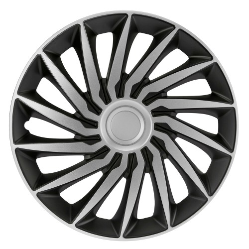 Lampa - Τάσια Tokyo Silver/Black 14'' Tech-One σε Μαύρο/Ασημί Χρώμα για Σιδερένιες Ζάντες Αυτοκινήτου από ABS - Σετ 4 Τεμ. (L3146.1)