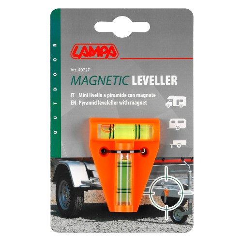 Lampa - Αλφάδι Πυραμίδα Μαγνητικό Διπλό για Τροχόσπιτα και Camper με Δυνατότητα Μέτρησης 2 Κλίσεων - 1 Τεμ. (L4072.7)