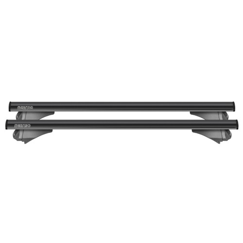 MENABO - Μπάρες Οροφής Αλουμινίου Leopard XL Black 135 cm Σε Μαύρο Χρώμα για BMW Serie 2 Grand Tourer (F46) 05/2015>12/2022 5πορτο / Πολυμορφικό με Flush Rails για Ασφαλή Μεταφορά Φορτίου - 2 Τεμ. (12360/MB)