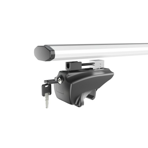 MENABO ΜΠΑΡΕΣ ΟΡΟΦΗΣ ΑΛΟΥΜΙΝΙΟΥ BLADE L SILVER 127 cm ΜΕ ΑΚΡΑ GAMMA FLAT ΓΙΑ Hyundai Santa Cruz 4 doors 2021> ΜΕ FLUSH RAILS - 2 ΤΕΜ. (14070/MB)