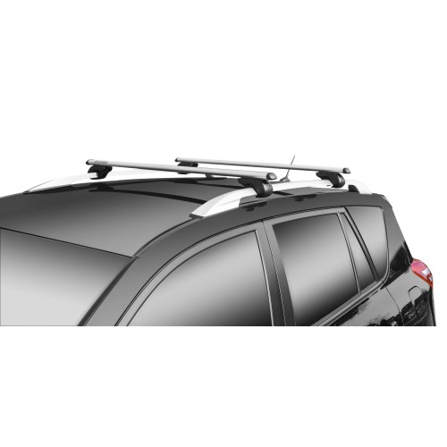Menabo - Σετ Μπάρες Οροφής Αλουμινίου τύπου Brio Silver Για Audi A4 Avant (B7/8E/8H) 11/2003 > 04/2008 5πορτο Station Wagon Για Raised Rails Μήκος 120cm - 2 τεμ. (4000/MB)