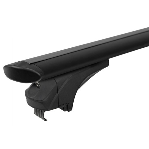 MENABO ΜΠΑΡΕΣ ΑΛΟΥΜΙΝΙΟΥ SONIC BLACK XL 130 cm ΣΕ ΜΑΥΡΟ ΧΡΩΜΑ ΓΙΑ MVM X33 5 doors 2013> ΜΕ FLUSH RAILS - 2 ΤΕΜ. (14690/MB)