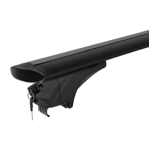 MENABO ΜΠΑΡΕΣ ΑΛΟΥΜΙΝΙΟΥ SONIC BLACK 120 cm ΣΕ ΜΑΥΡΟ ΧΡΩΜΑ ΓΙΑ DR dr F35 2020>2023 5 doors ΜΕ FLUSH RAILS - 2 ΤΕΜ. (14680/MB)