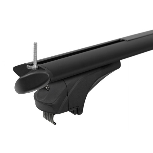 MENABO ΜΠΑΡΕΣ ΑΛΟΥΜΙΝΙΟΥ SONIC BLACK 120 cm ΣΕ ΜΑΥΡΟ ΧΡΩΜΑ ΓΙΑ DR dr F35 2020>2023 5 doors ΜΕ FLUSH RAILS - 2 ΤΕΜ. (14680/MB)