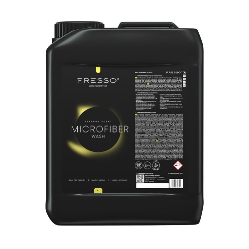Fresso - Εξειδικευμένο Καθαριστικό Πλύσης Πανιών Μικροΐνας Microfiber Wash 5 L για Πετσέτες, Applicators και Pads Γυαλίσματος - 1 Τεμ. (390501/FRE)