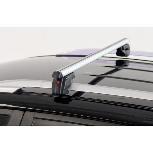 MENABO ΜΠΑΡΕΣ ΟΡΟΦΗΣ ΑΛΟΥΜΙΝΙΟΥ SHERMAN XL SILVER 135 cm ΣΕ ΑΣΗΜΙ ΧΡΩΜΑ ΓΙΑ Toyota Highlander (XU20) 5 doors 2000>2008 ΜΕ RAISED RAILS (Παράλληλες Μπάρες με Κενό) - 2 ΤΕΜ. (9470/MB)