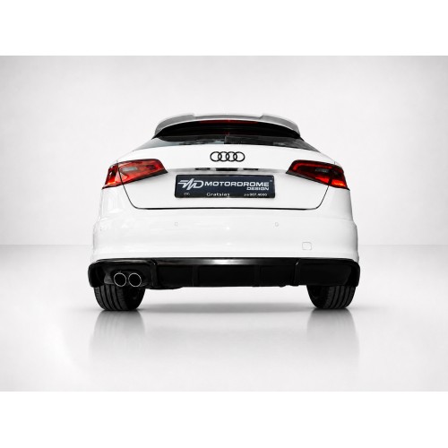 Motordrome - Πίσω Διαχύτης για Audi A3 8V Sportback (2013-2016) (Μονή Εξάτμιση) - 1 Τεμ.  (K152-001)
