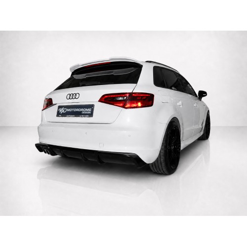 Motordrome - Πίσω Διαχύτης για Audi A3 8V Sportback (2013-2016) (Μονή Εξάτμιση) - 1 Τεμ.  (K152-001)
