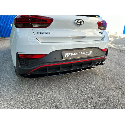 Motordrome - Πίσω Σπλίτερ για Hyundai i30 Mk3 N-Line Hatchback Facelift (2020-) - 1 Τεμ.  (K180-002)