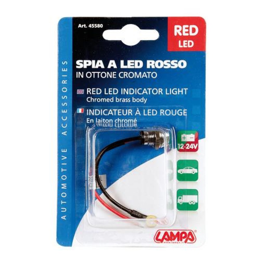 ΛΑΜΠΑΚΙ ΣΥΝΑΓΕΡΜΟΥ 12-24V ΚΟΚΚΙΝΟ 15Α LAMPA - 1 TEM