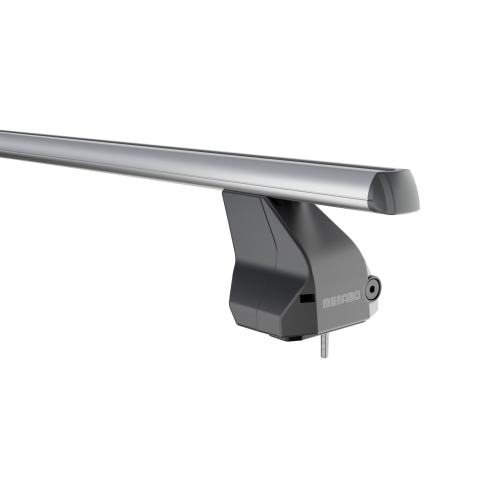 MENABO Ολοκληρωμένο Σετ Μπάρες Οροφής Αλουμινίου OMEGA M 112 cm σε Ασημί Χρώμα για Ford Fiesta VI 5 doors 2013>2017 - 2 TEM. (9650/MB+13460/MB)