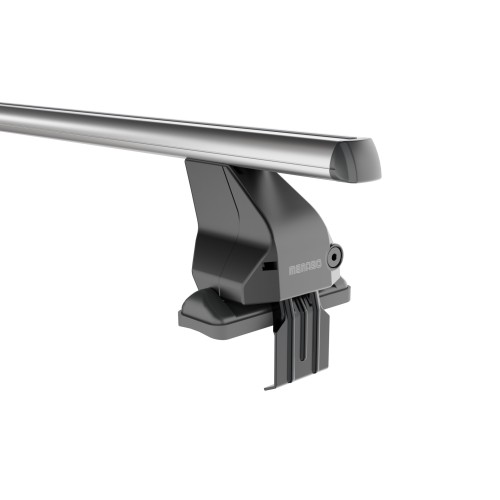 MENABO Ολοκληρωμένο Σετ Μπάρες Οροφής Αλουμινίου OMEGA M 112 cm σε Ασημί Χρώμα για Opel Astra (G) 4 doors 1998>2004 - 2 τεμ. (10760/MB+13460/MB)