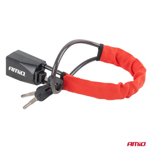 AMiO – Αντικλεπτικό Τιμονιού L01 με Απενεργοποιητή Ζώνης, μέγιστη ατσάλινη προστασία και ορατή αποτροπή κατά των διαρρήξεων – 1 Τεμ. (04901/AM)