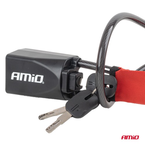 AMiO – Αντικλεπτικό Τιμονιού L01 με Απενεργοποιητή Ζώνης, μέγιστη ατσάλινη προστασία και ορατή αποτροπή κατά των διαρρήξεων – 1 Τεμ. (04901/AM)