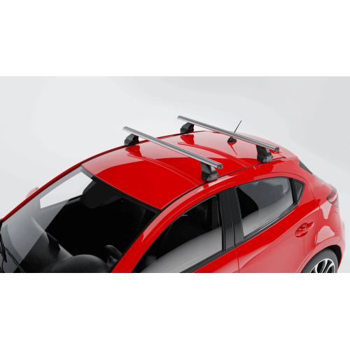 MENABO Ολοκληρωμένο Σετ Μπάρες Οροφής Αλουμινίου OMEGA L 130 cm Σε Ασημί Χρώμα για Citroen C3 (Mk3) Aircross 5 doors 2017>2023 - 2 τεμ. (9880/MB+13470/MB)
