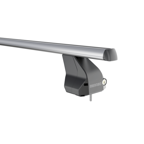 MENABO Ολοκληρωμένο Σετ Μπάρες Οροφής Αλουμινίου OMEGA L 130 cm Σε Ασημί Χρώμα για Skoda Octavia IV (NX) 4 doors 2020> - 2 τεμ. (9650/MB+13470/MB)