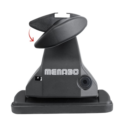 MENABO Ολοκληρωμένο Σετ Μπάρες Οροφής Αλουμινίου OMEGA PLUS L 130 cm Σε Ασημί Χρώμα για Honda HR-V (GH) 3 doors 1999>2006 - 2 τεμ. (9710/MB+14730/MB)