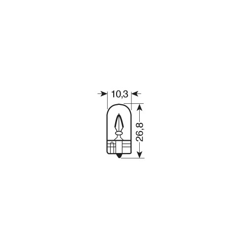 ΛΑΜΠΑ ΑΚΑΛΥΚΗ 12V/W5W 5W
