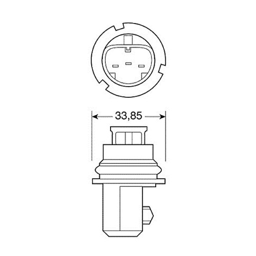 HB1 9004 12V 65/45W BLU-XE 4.500K +20% ΚΟΥΤΙ 2ΤΕΜ.