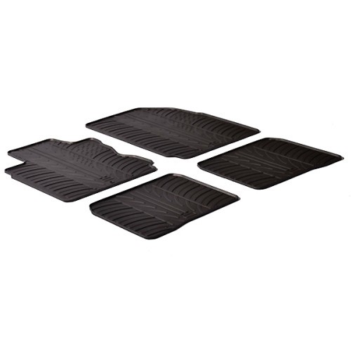 LAMPA - ΠΑΤΑΚΙΑ ΑΥΤΟΚΙΝΗΤΟΥ ΑΠΟ ΛΑΣΤΙΧΟ ΓΙΑ NISSAN NOTE 03/2006-2013 ΣΕ ΜΑΥΡΟ ΧΡΩΜΑ ΧΩΡΙΣ ΚΟΥΜΠΩΜΑΤΑ - 4 ΤΕΜ.