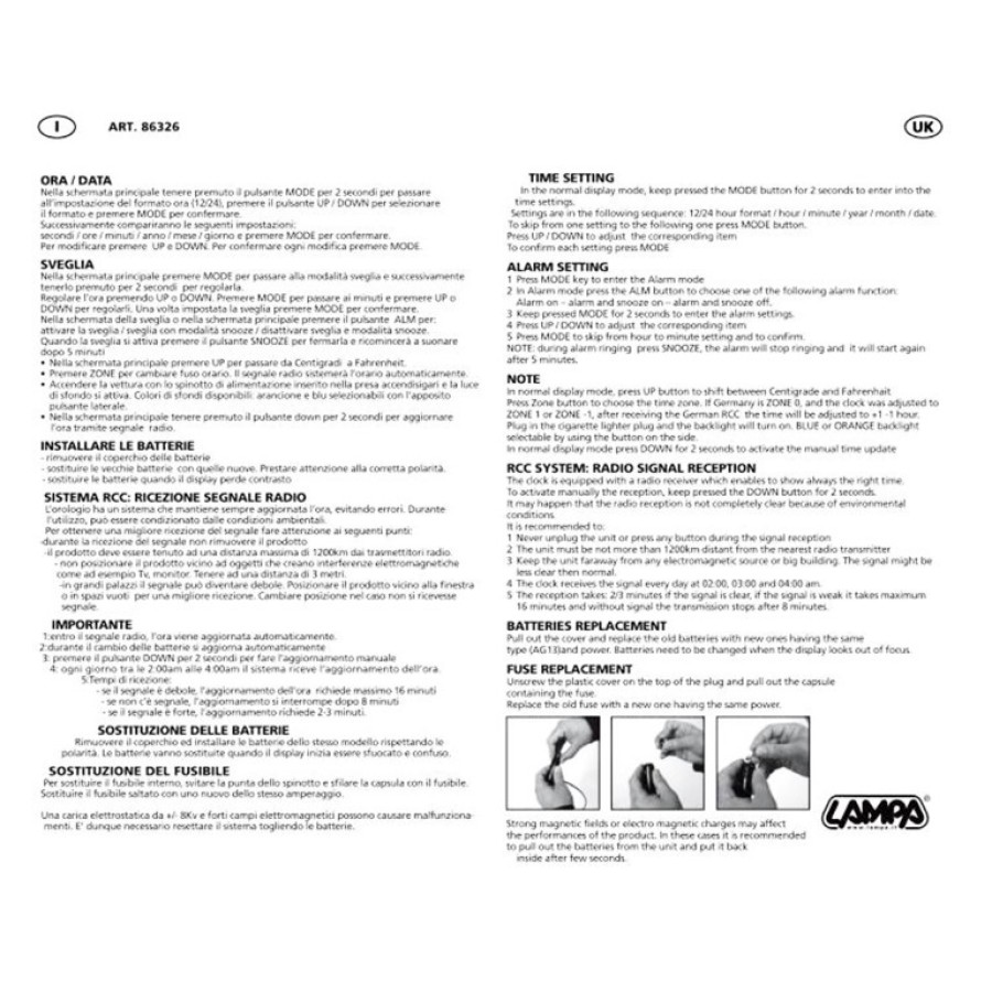 ΡΟΛΟΙ/ΗΜΕΡΟΛΟΓΙΟ/ΘΕΡΜΟΜΕΤΡΟ 12/24V SEYIO ΑΚ-50 ΨΗΦΙΑΚΟ 2 ΧΡΩΜΑΤΩΝ (100 Χ 45 Χ 21 mm)