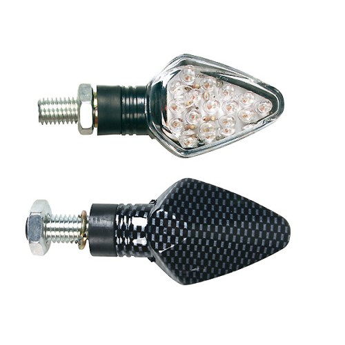 ΦΛΑΣ MOTO PENTA 12V LED 67x35mm CARBON 2 ΤΕΜ.