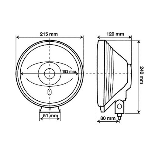 ΠΡΟΒΟΛΕΑΣ ANGEL-EYES 12/24V H3 130W ΛΕΥΚΟΣ