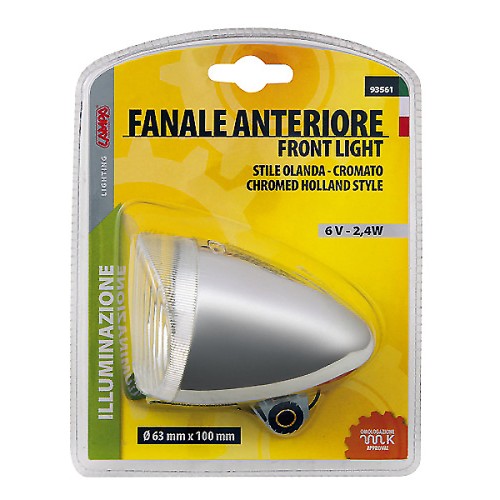 ΦΑΝΑΡΙ ΕΜΠΡΟΣ ΠΟΔΗΛΑΤΟΥ 63x100mm 6V 2,4W HOLLAND STYLE ΜΕ ΚΑΛΩΔΙΟ ΑΣΗΜΙ 1ΤΕΜ.
