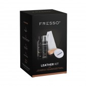 Fresso - Kit Καθαρισμού και Προστασίας Δέρματος Leather Kit με Cleaner 150 ml, Conditioner 250 ml και Αξεσουάρ Εφαρμογής - Σετ 5 Τεμ. (390839/FRE) Προϊόντα americat.gr