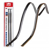 Amio – Ταινία LED COB 12V Πορτοκαλί 2x30cm Flexible Πλαϊνού Φωτισμού για Σήμανση & Εντυπωσιακό Φως – Σετ 2 Τεμ. (04574/AM) Ταινίες Φωτισμού americat.gr