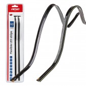 Amio – Ταινία LED COB 12V Λευκή 2x30cm Flexible Πλαϊνού Φωτισμού για Σήμανση & Καθαρό Φως – Σετ 2 Τεμ. (04575/AM) Ταινίες Φωτισμού americat.gr