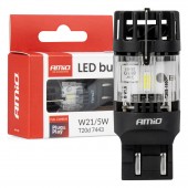Amio – LED CSP T20D W21/5W 7443 Καρφωτό 12V 66W 4800lm 6500K Full CANBUS για Στοπ & Θέσης Ισχυρό Φως – 1 Τεμ. (04687/AM) Λαμπάκια americat.gr