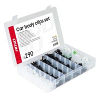 Amio – Κλιπς Ταπετσαρίας Αυτοκινήτου Σετ 290 Τεμ. για Σταθερή Τοποθέτηση & Πλήρη Επισκευή Πλαστικών – 1 Σετ (04742/AM) Ειδη Συνεργείου americat.gr