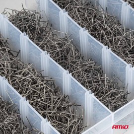 Amio – Συνδετήρες Μεταλλικοί Επισκευής Πλαστικών 3000 Τεμ. για Σταθερή Συγκόλληση & Ανθεκτική Επισκευή – 1 Σετ (04743/AM) Ειδη Συνεργείου americat.gr