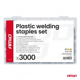 Amio – Συνδετήρες Μεταλλικοί Επισκευής Πλαστικών 3000 Τεμ. για Σταθερή Συγκόλληση & Ανθεκτική Επισκευή – 1 Σετ (04743/AM) Ειδη Συνεργείου americat.gr