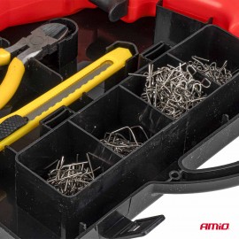 Amio – Πιστόλι Συγκόλλησης Πλαστικών με Συνδετήρες 200 Τεμ. για Σταθερή Επισκευή & Ανθεκτική Συγκόλληση – 1 Σετ (04745/AM) Εργαλεία americat.gr