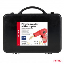 Amio – Πιστόλι Συγκόλλησης Πλαστικών με Συνδετήρες 200 Τεμ. για Σταθερή Επισκευή & Ανθεκτική Συγκόλληση – 1 Σετ (04745/AM) Εργαλεία americat.gr