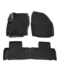 Race Axion - Πατάκια Για Ford Galaxy (WA6) 2006-2015 / S-Max (WA6) 2006-2014 5πορτο Λάστιχο Σκαφάκια Προστατευτικά Με Κουμπώματα Για Επιβατικά Αυτοκίνητα - 4 τεμ. (5007134/ST) Ford americat.gr