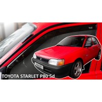 Heko - Ανεμοθραύστες Παραθύρων Για Toyota Starlet (P80) 1989 > 1996 5πορτο υλικό Acrylic Χρώμα Φιμέ - 2 τεμ. (ΑΝΕΜ.29692) ΑΝΕΜΟΘΡΑΥΣΤΕΣ americat.gr