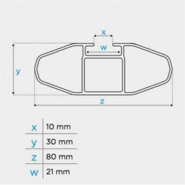 MENABO ΜΠΑΡΕΣ ΟΡΟΦΗΣ ΑΛΟΥΜΙΝΙΟΥ BLADE M SILVER 118 cm ΜΕ ΑΚΡΑ ALFA HIGH ΓΙΑ Dacia Duster Oroch 5 doors 2016> ΜΕ RAISED RAILS - 2 ΤΕΜ. (12920/MB) Dacia americat.gr