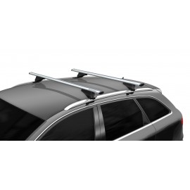 BMW X5 (F15) 5D 2013>2018 ME FLUSH RAILS ΜΠΑΡΕΣ ALU LEOPARD XL SILVER 135 CM Προϊόντα americat.gr