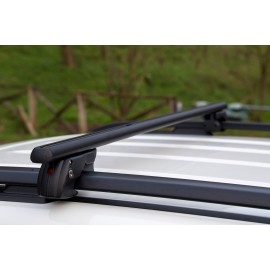 Menabo - Μπάρες Οροφής Αλουμινίου SHERMAN XL BLACK 135 cm σε Μαύρο Χρώμα για Alfa Romeo 159 Sportwagon 2006-2013 5πορτο Station Wagon με Raised Rails - 2 τεμ. (12290/MB) Alfa Romeo americat.gr