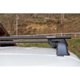 Menabo - Μπάρες Οροφής Αλουμινίου SHERMAN XL BLACK 135 cm σε Μαύρο Χρώμα για Alfa Romeo 159 Sportwagon 2006-2013 5πορτο Station Wagon με Raised Rails - 2 τεμ. (12290/MB) Alfa Romeo americat.gr