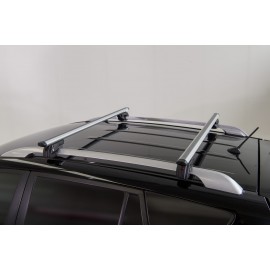 NISSAN ARMADA (Y62) 5D 2017> ΜΕ RAISED RAILS ΜΠΑΡΕΣ DOZER XXL 150CM ΑΛΟΥΜΙΝΙΟΥ SILVER Προϊόντα americat.gr