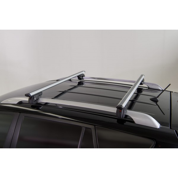 NISSAN ARMADA (Y62) 5D 2017> ΜΕ RAISED RAILS ΜΠΑΡΕΣ DOZER XXL 150CM ΑΛΟΥΜΙΝΙΟΥ SILVER Προϊόντα americat.gr
