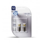 P21W 12V BA15s 1,6W 21xSMD2835 LED ΛΕΥΚΟ BLISTER 2ΤΕΜ. M-TECH Με Κάλυκα americat.gr