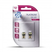 T10 W5W 12V W2.1x9.5d 12VDC 1,6W 4xSMD5630 LED ΛΕΥΚΟ CAN-BUS BLISTER 2ΤΕΜ. M-TECH Χωρίς Κάλυκα americat.gr