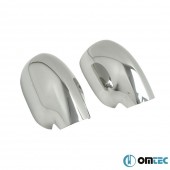 ΚΑΠΑΚΙΑ ΚΑΘΡΕΠΤΩΝ ΓΙΑ DACIA LOGAN SD/PK 2005+ ΧΡΩΜΙΟ ΜΕΤΑΛΛΙΚΑ ΟMTEC - 2 TEM. Καπάκια Καθρεπτών americat.gr