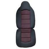 ΗΜΙΚΑΛΥΜΜΑΤΑ ΚΑΘΙΣΜΑΤΩΝ LUX ΜΑΥΡΟ/ΚΟΚΚΙΝΟ ΠΟΛΥΕΣΤΕΡ ΜΕ VELCRO & ΕΝΣΩΜΑΤΩΜΕΝΑ ΠΡΟΣΚΕΦΑΛΑ RACE AXION - 2 ΤΕΜ. Μπροστινά Καλύμματα americat.gr